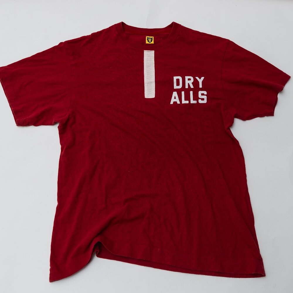 Red Human Made "DRY ALLS" Red T-shirt by Nigo